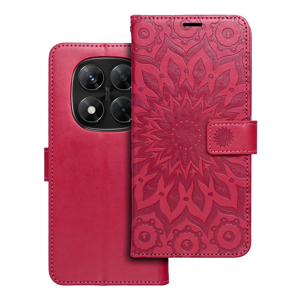 MEZZO kirjakotelo XIAOMI Redmi Note 14 PRO 5G / 14 PRO PLUS 5G:lle mandala magenta