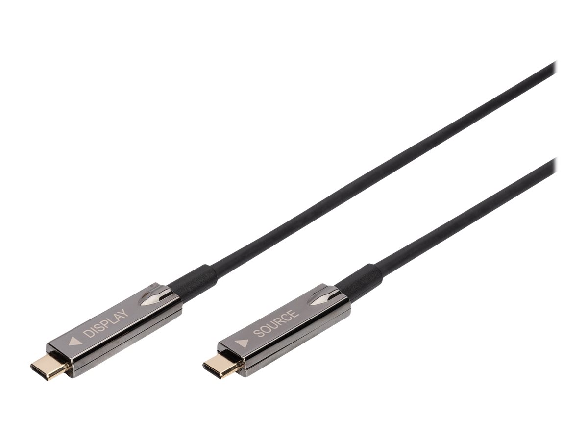 DIGITUS USB Type-C - USB Type-C AOC -kaapeli 10m