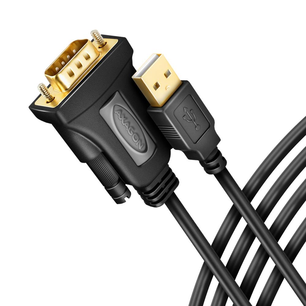 AXAGON ADS-1PQN USB 2.0–RS-232-kaapeli 1,5 m