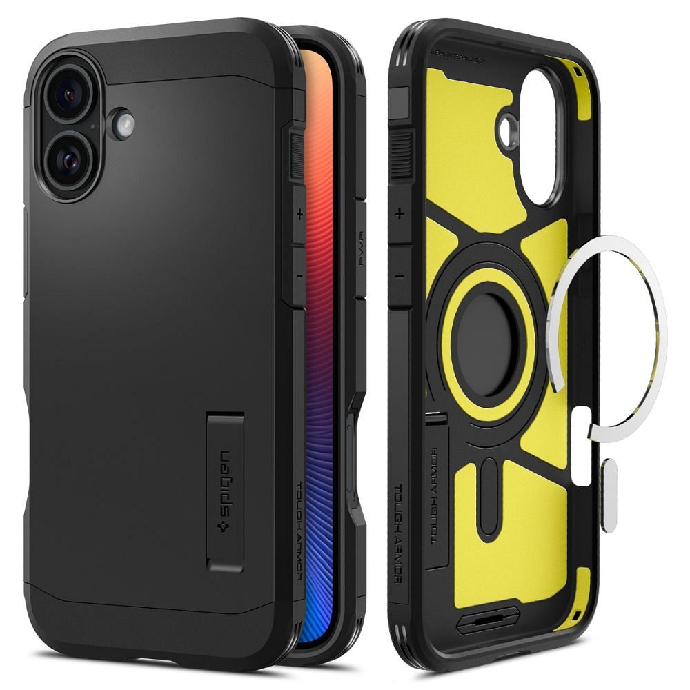 Spigen Tough Armor Mag MagSafe Suojakuori iPhone 16 6,1 musta