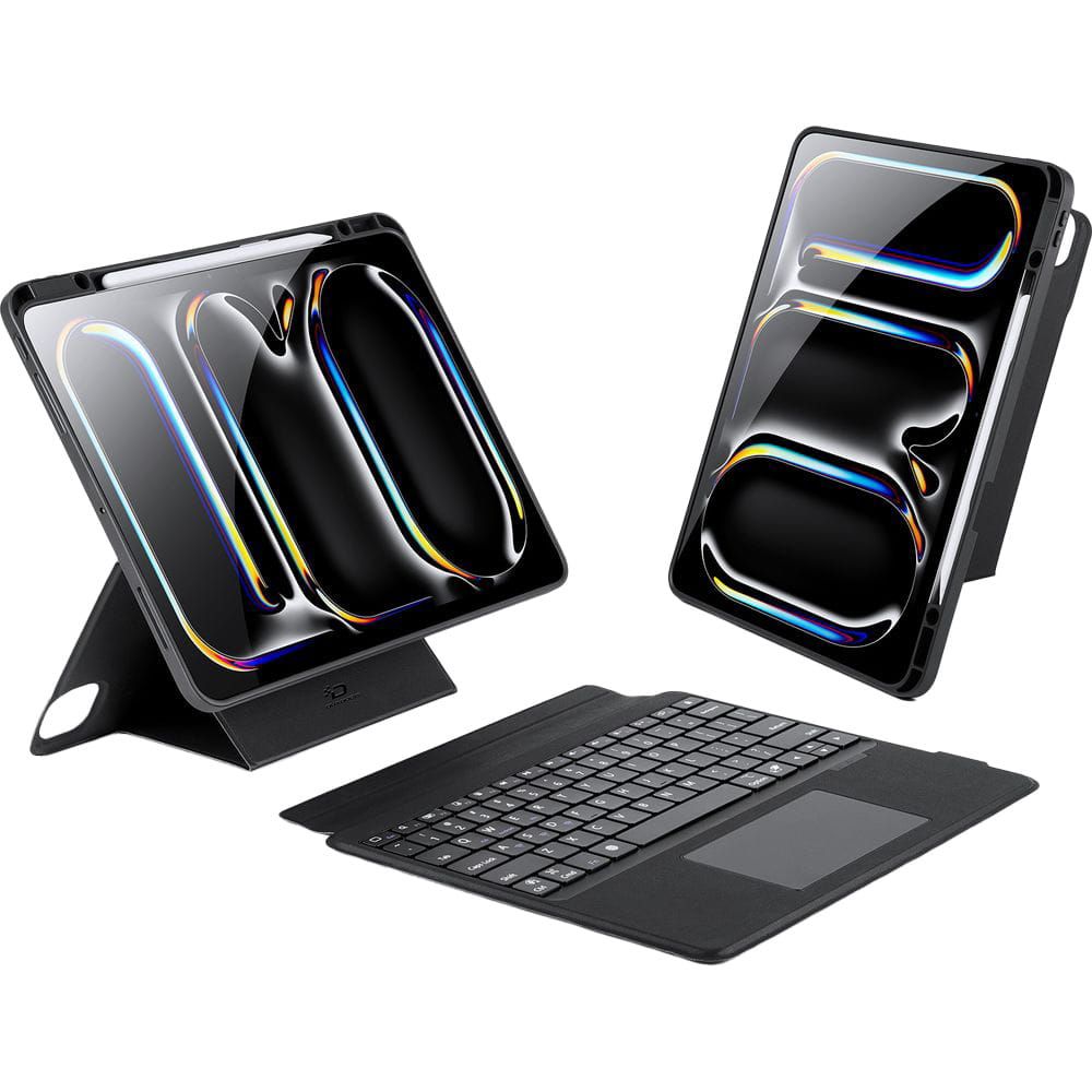 Dux Ducis DK -suojakuori langattomalla näppäimistöllä iPad Pro 13 2024 musta