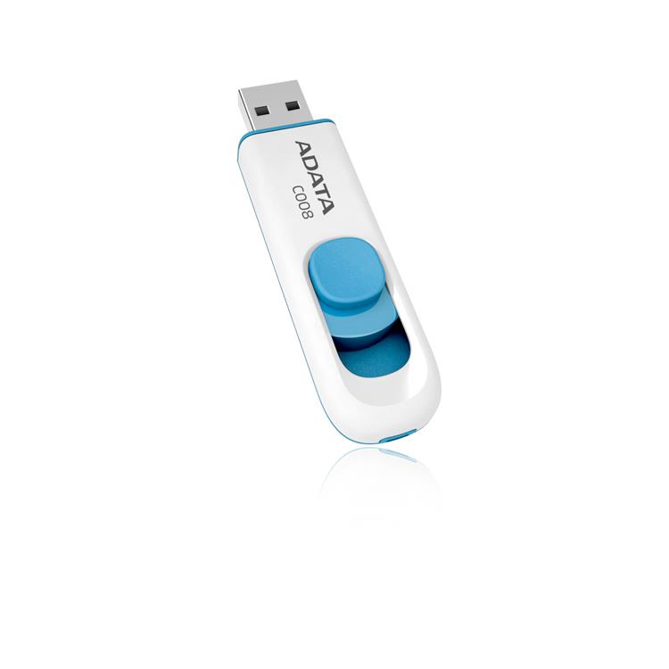 USB-muistitikku USB 2.0 16GB valkoinen/sininen AC008-16G-RWE A-DATA