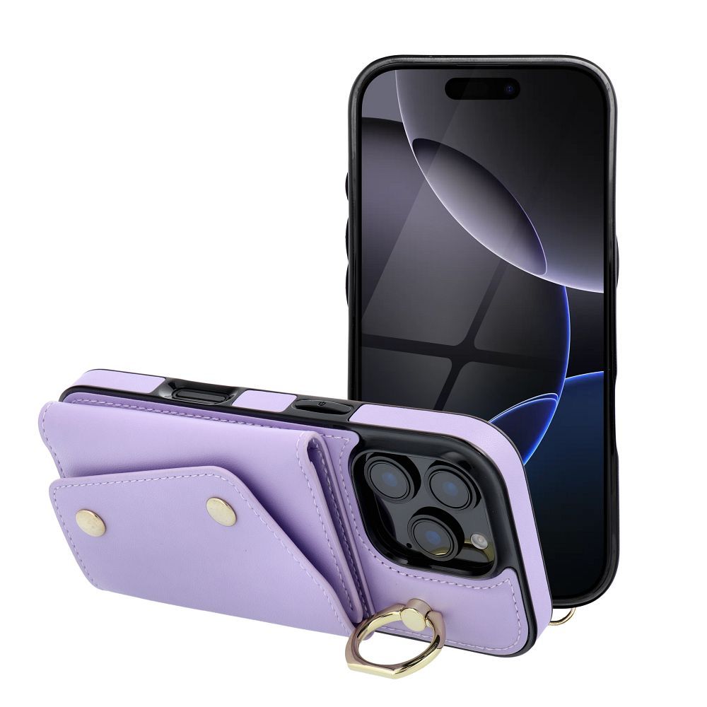 Suojakuori iPhone 12 / 12 PRO:lle Wonder lompakolla liila