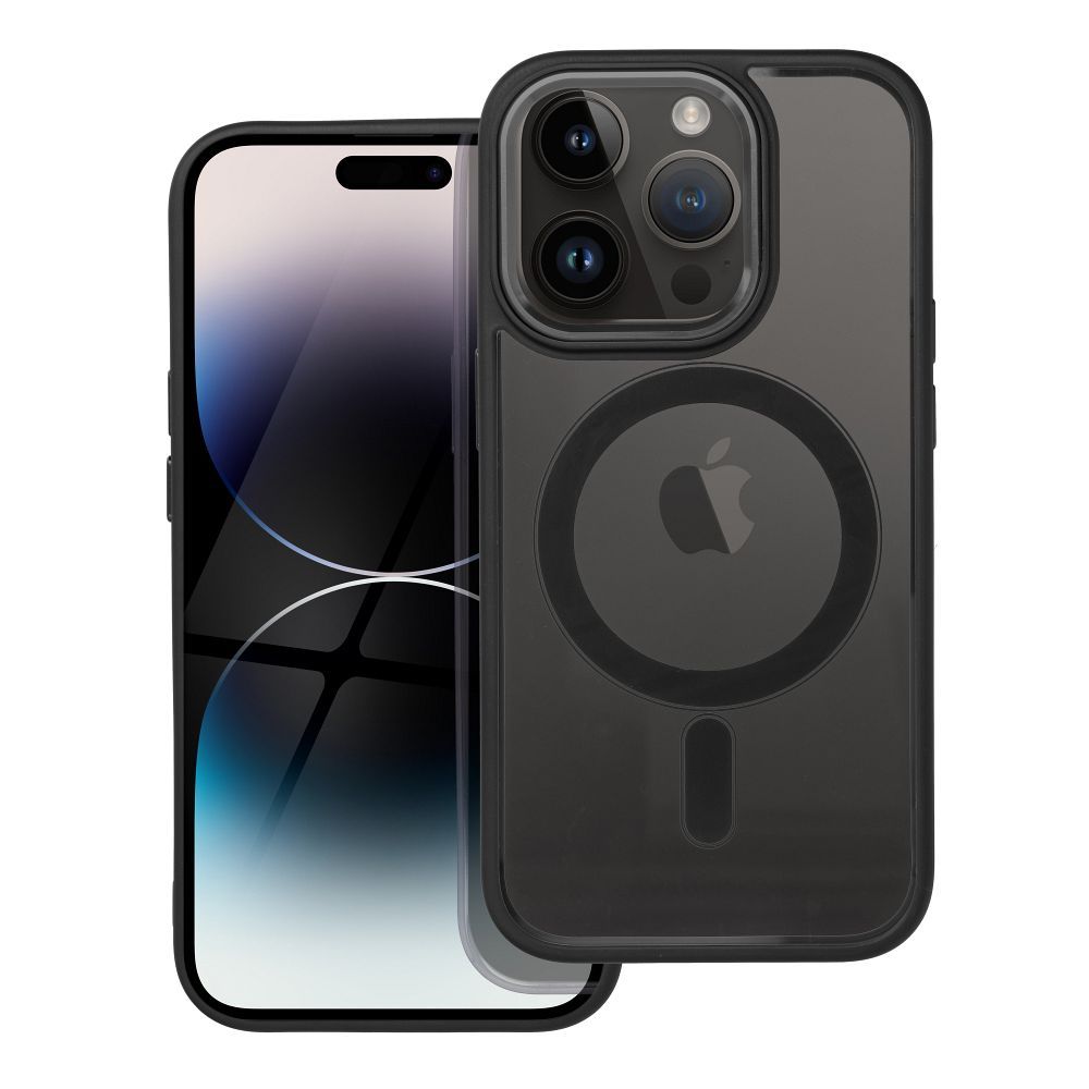 Suojakuori iPhone 14 PRO:lle Color Edge Mag Cover yhteensopiva MagSafe musta
