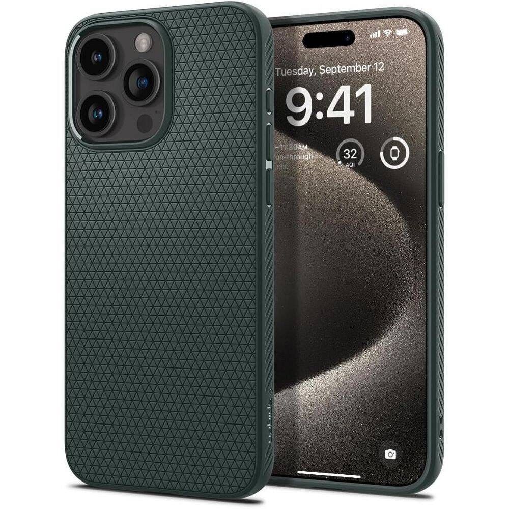 Spigen Liquid Air Suojakuori iPhone 16 Pro Max:lle - vihreä