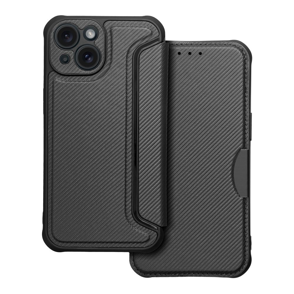 RAZOR-kirjakuori IPHONE 15 musta