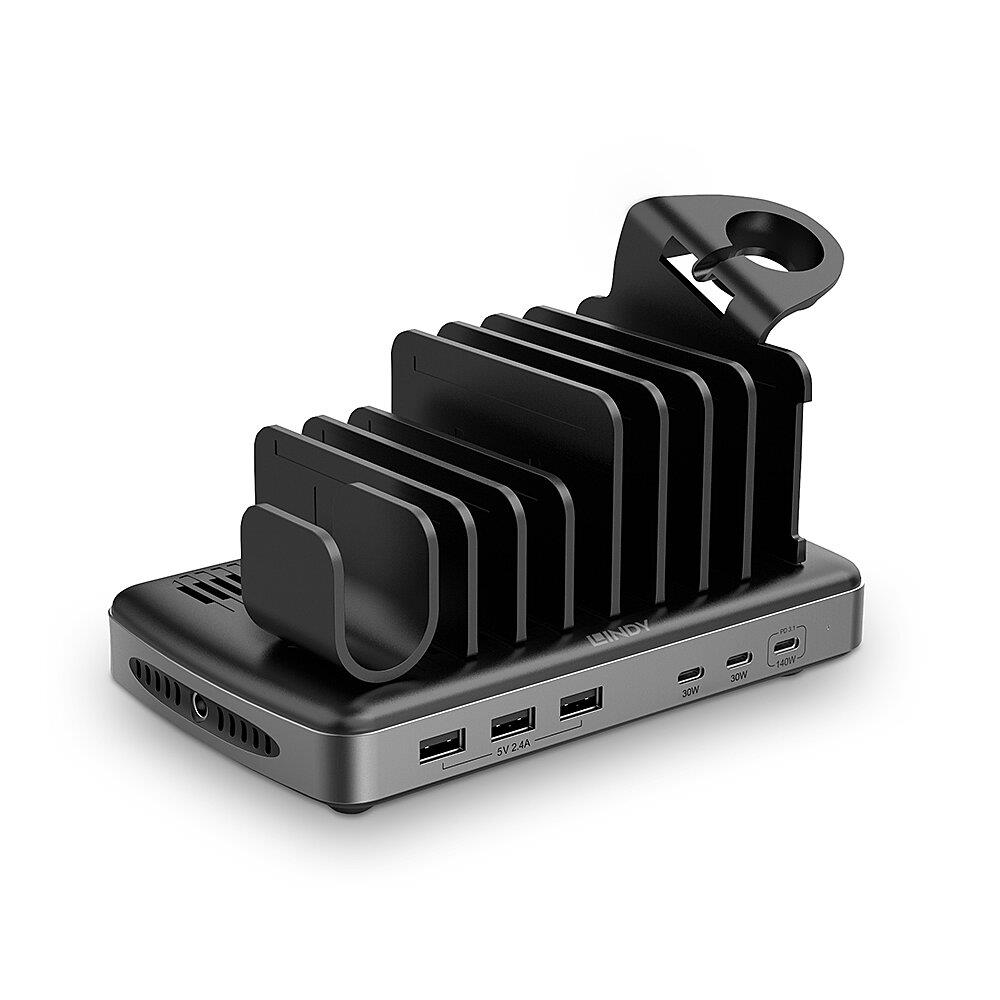 Lindy 73436 latausasema 160W, USB 6-porttinen