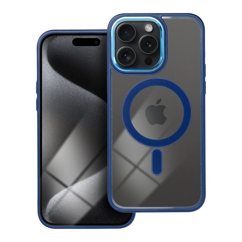 Suojakuori iPhone 15 PRO MAX:lle Color Edge Mag Cover yhteensopiva MagSafe sininen