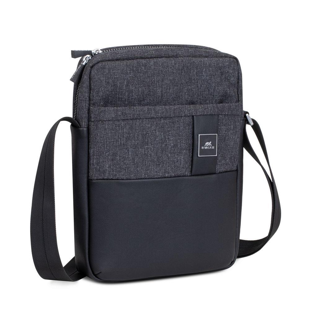 Tabletin olkalaukku 11" 8811, musta melange, RIVACASE