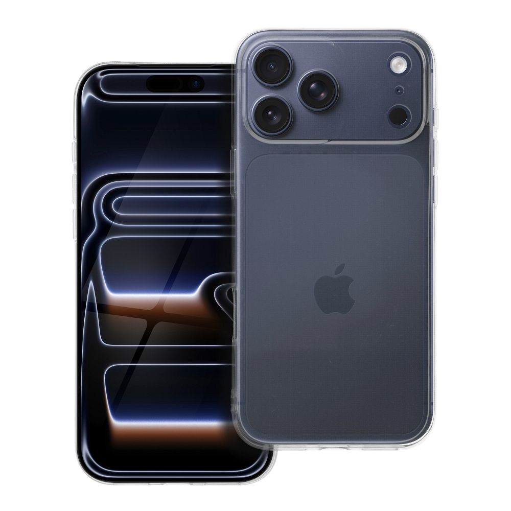 Suojakuori iPhone 17 PRO MAX:lle Kirkas Suojakuori 2 mm (kameransuojaus) läpinäkyvä