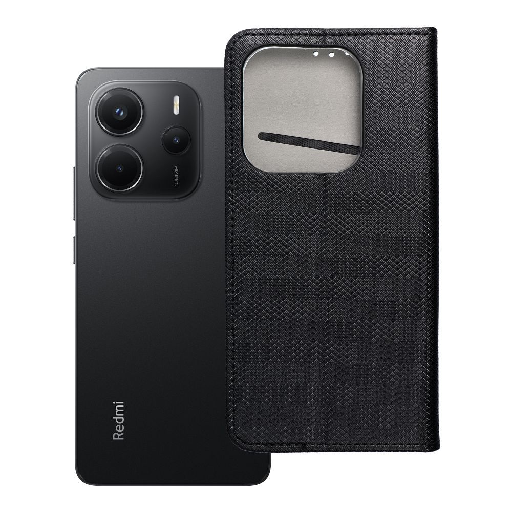 Kotelo Smart Magnet Xiaomi Redmi Note 14 5G musta