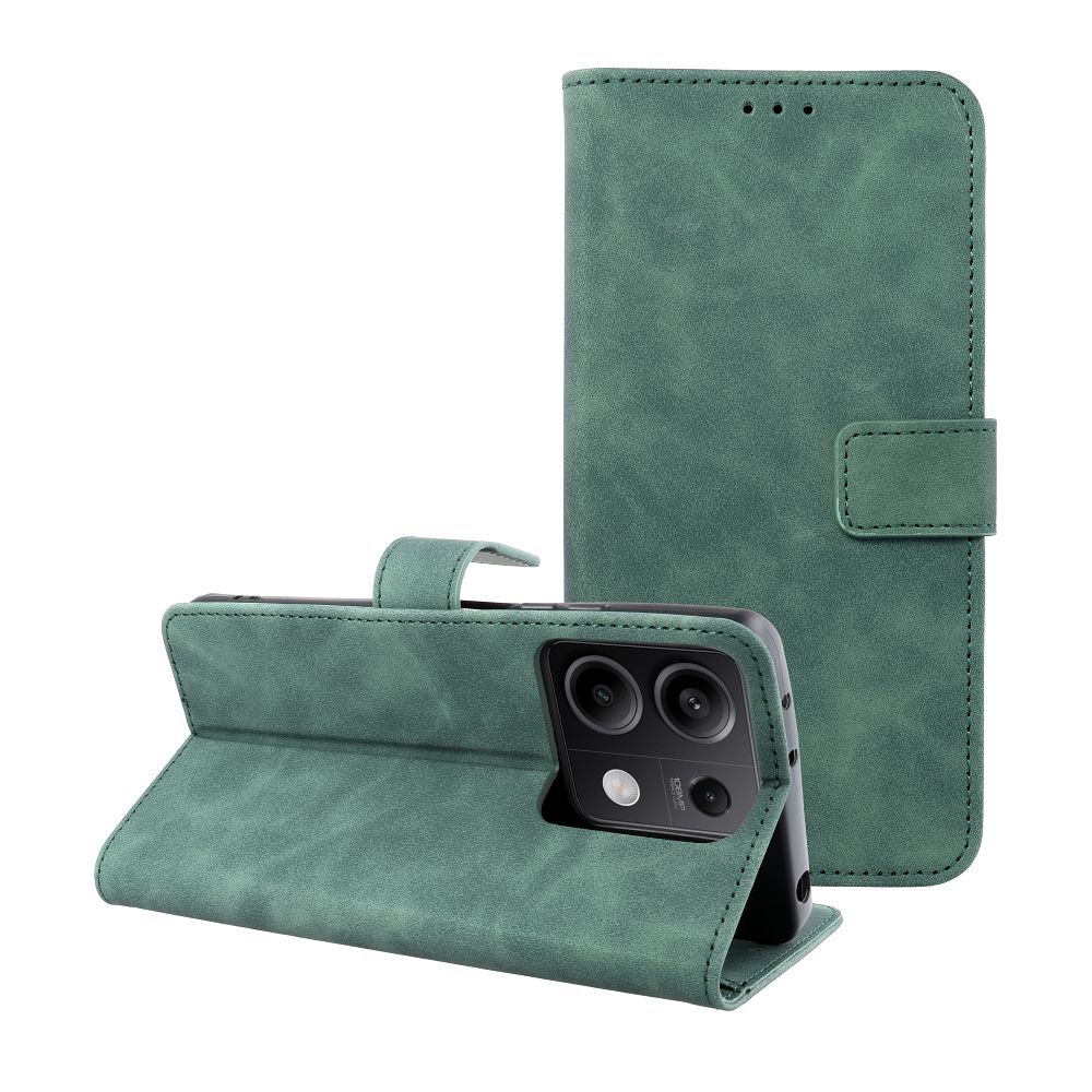 Läppäsuojakuori Xiaomi Redmi NOTE 13 5G:lle Tender Book vihreä