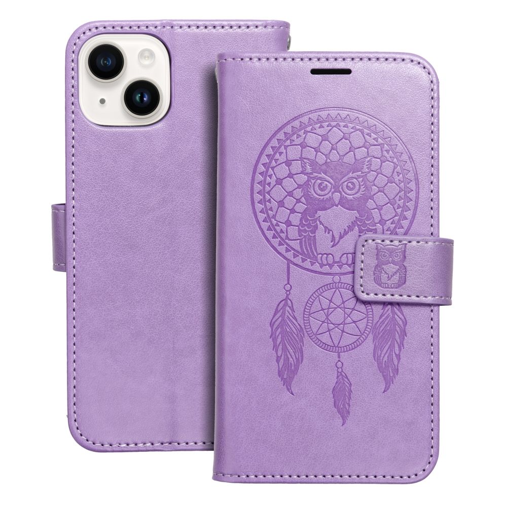 MEZZO Kirjasuojakuori iPhone 14:lle dreamcatcher violetti