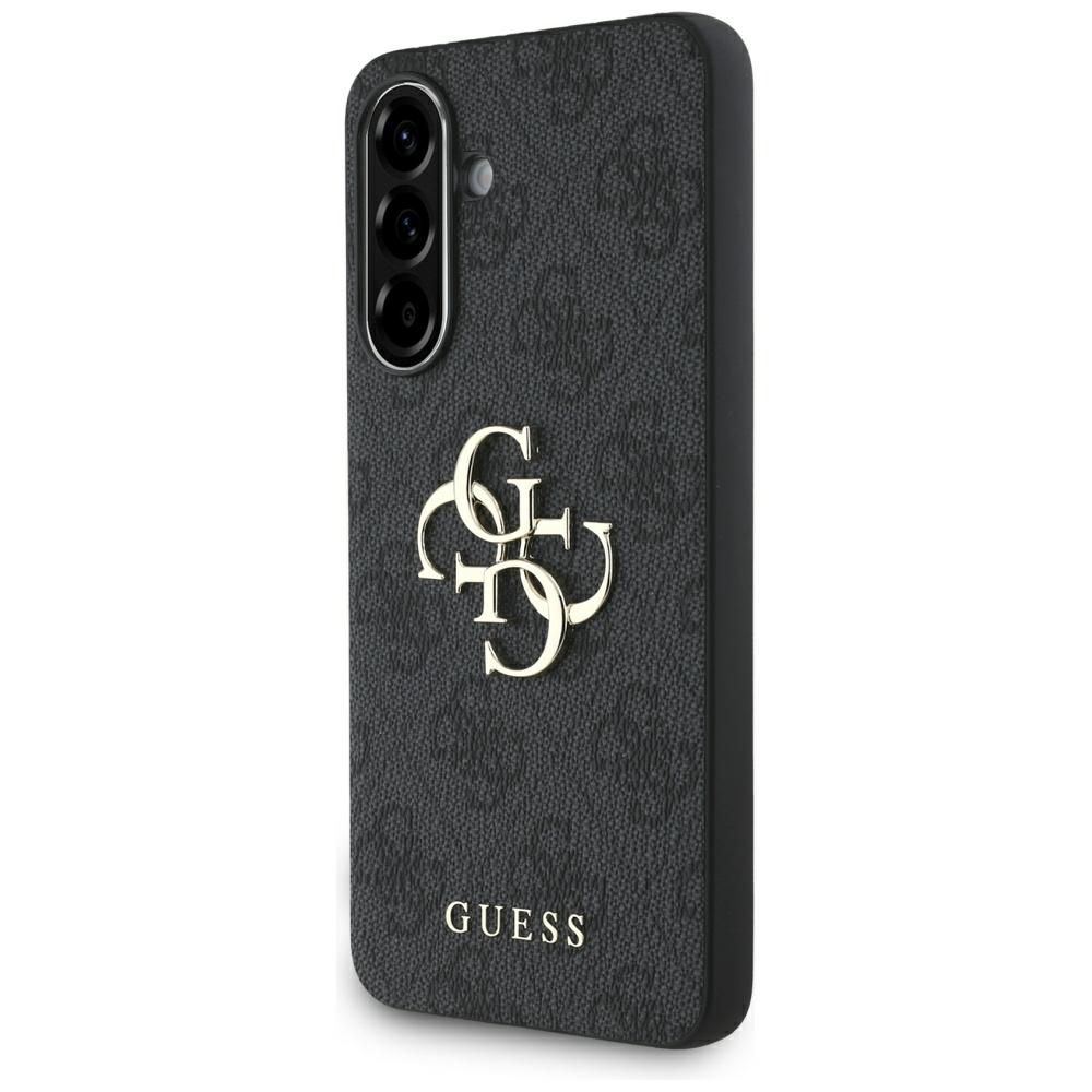 Guess Suojakuori Samsung A56:lle GUHCSA564GMGGR (4G PU Big Logo) - Musta
