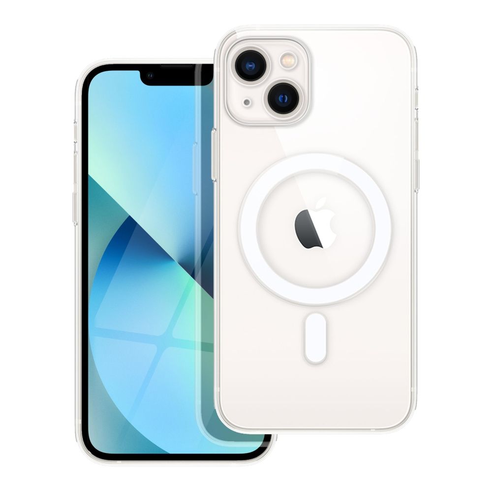 Case for iPhone 13 Clear Mag Cover (STR / CAMERA PROTECTION) compatible with MagSafe transparent