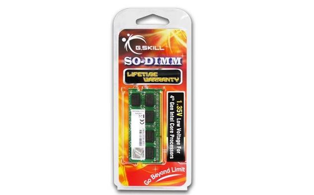 Kannettavan tietokoneen muisti G.SKILL 8 GB PC12800 DDR3 SO-DIMM, F3-1600C11S-8GSL