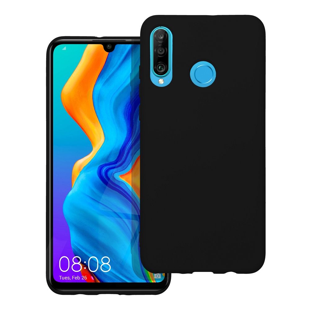 Silikoninen Suojakuori Huawei P30 Lite:lle musta