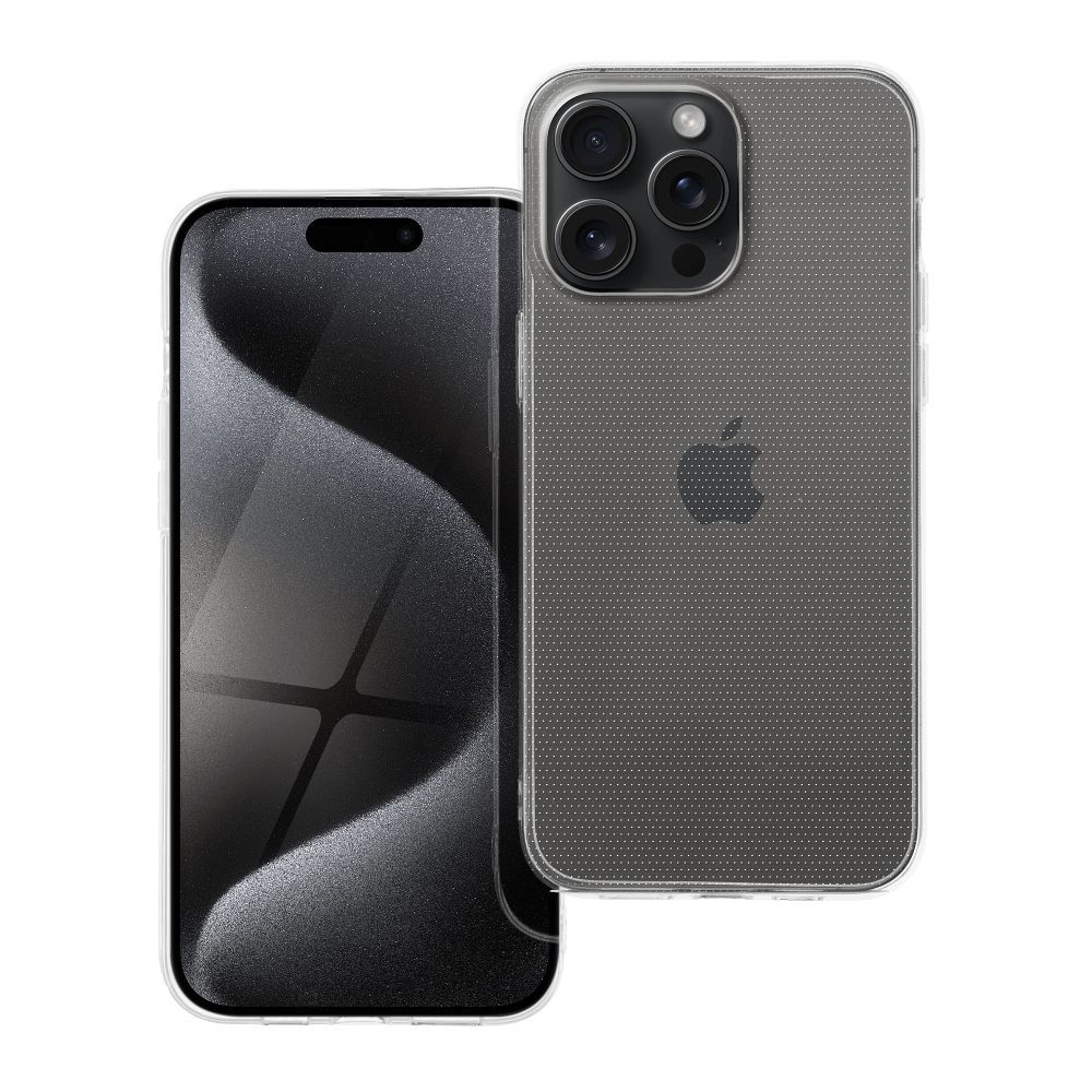 Suojakuori iPhone 15 PRO MAX:lle Clear Case 2 mm läpinäkyvä