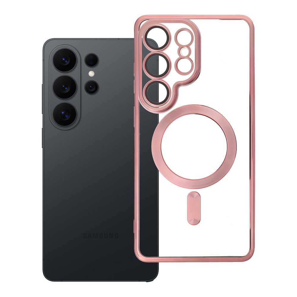 Suojakuori Samsung S26 ULTRA:lle Electro Mag Cover yhteensopiva MagSafen kanssa ruusukulta