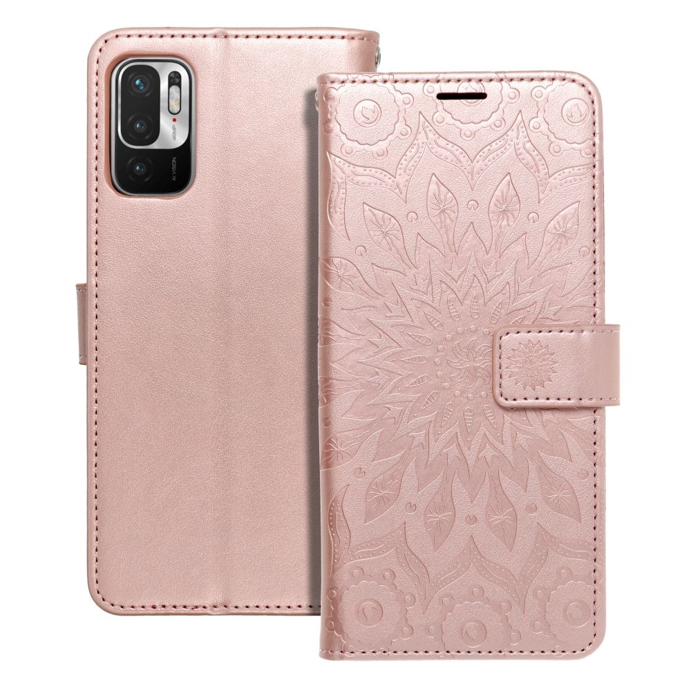 MEZZO Kirjasuojakuori Xiaomi Redmi Note 10 5G / Poco M3 Pro / Poco M3 Pro 5G:lle mandala ruusukulta