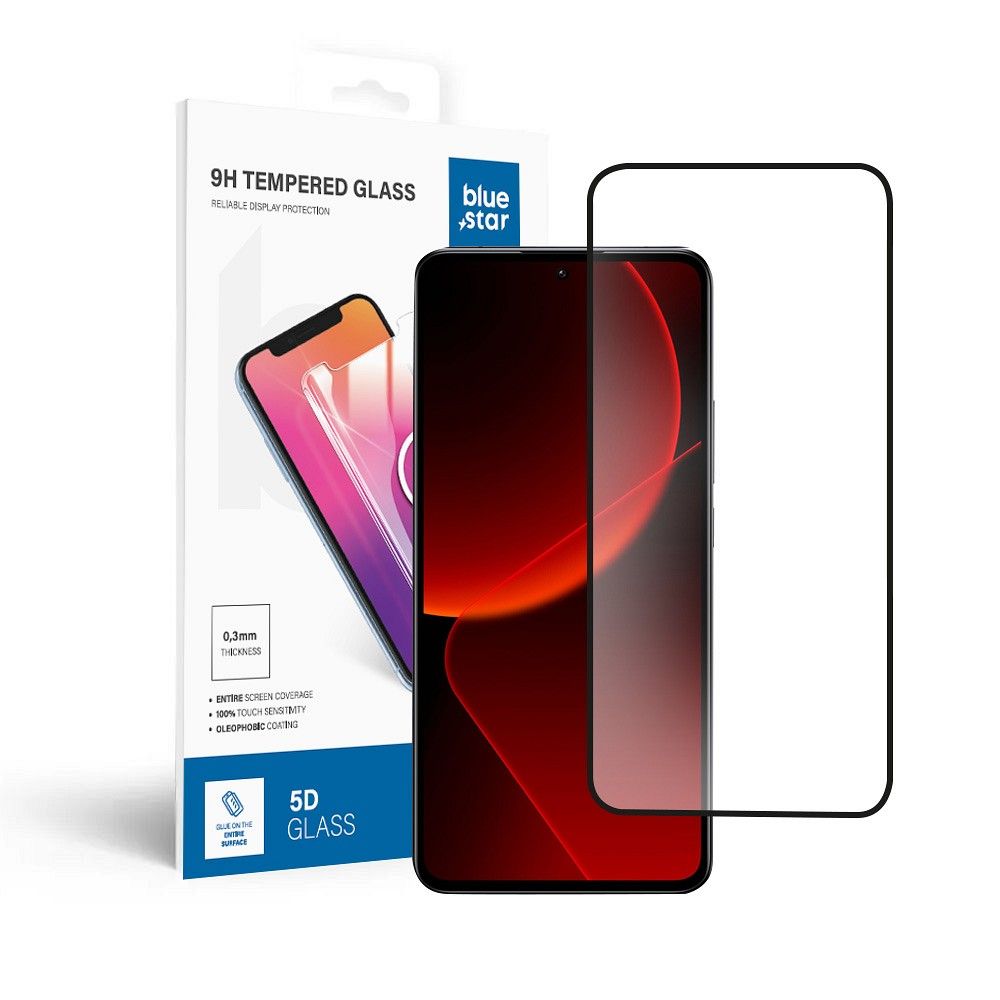 Tempered glass to Xiaomi 13T PRO Blue Star 5D black