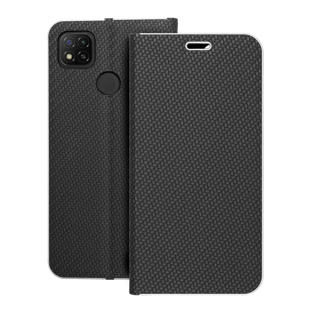 Flip-suojakuori Xiaomi Redmi 9C / 9C:lle Luna Book Carbon musta