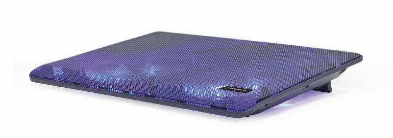 Kannettavan tietokoneen jäähdytysteline LED Gembird NBS-2F15-05