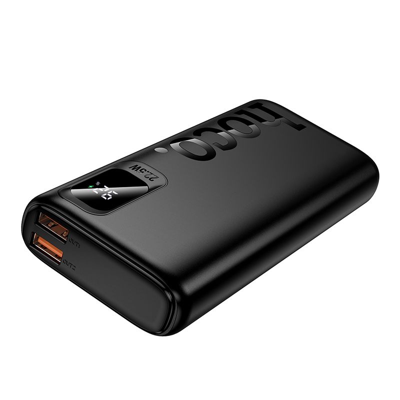 Hoco J158 Pro -varavirtalähde 10000 mAh QC PD 2A 22,5W, musta