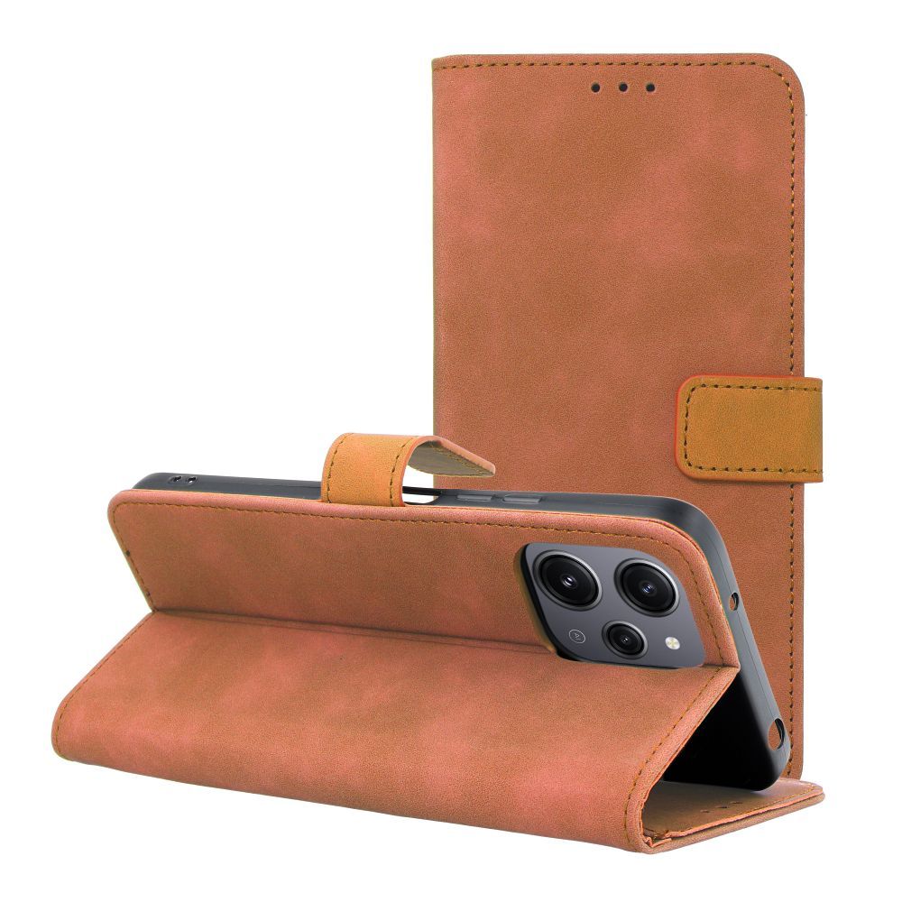 Läppäsuojakuori Xiaomi Redmi 12 4G / 12 5G:lle Tender Book ruskea