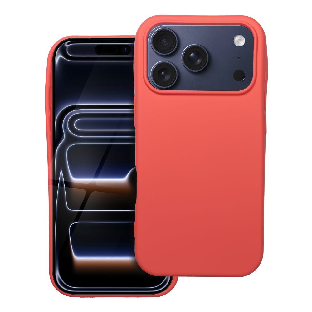 Silikoninen suojakuori iPhone 17 PRO:lle persikka