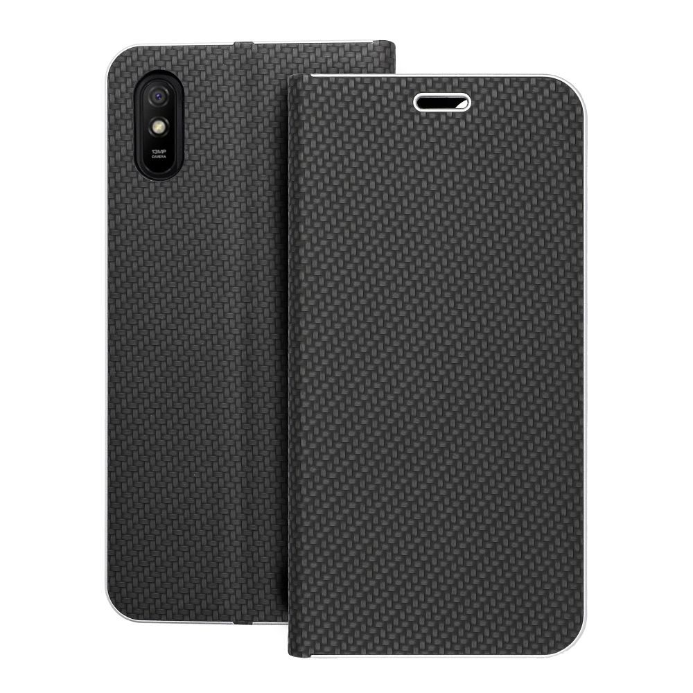Flip-suojakuori Xiaomi Redmi 9AT / Redmi 9A:lle Luna Book Carbon musta