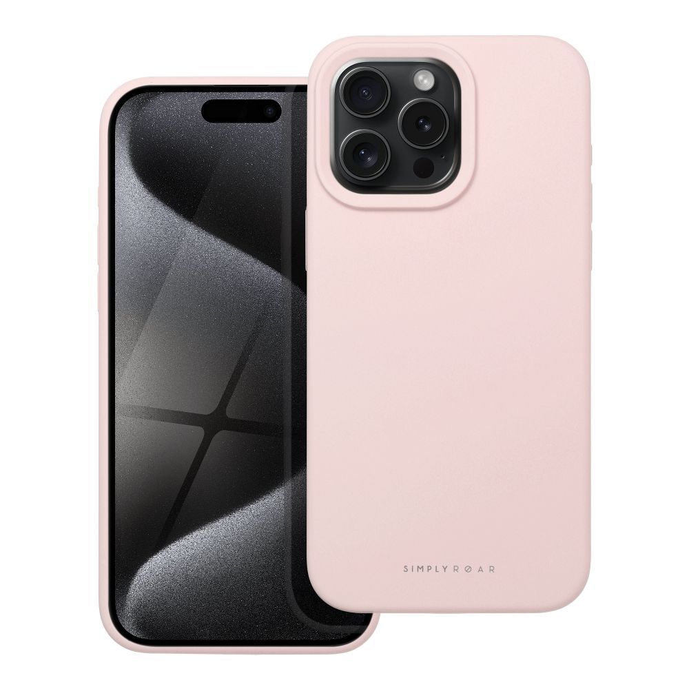 ROAR Suojakuori CLOUD SKIN iPhone 15 Pro Max:lle vaaleanpunainen