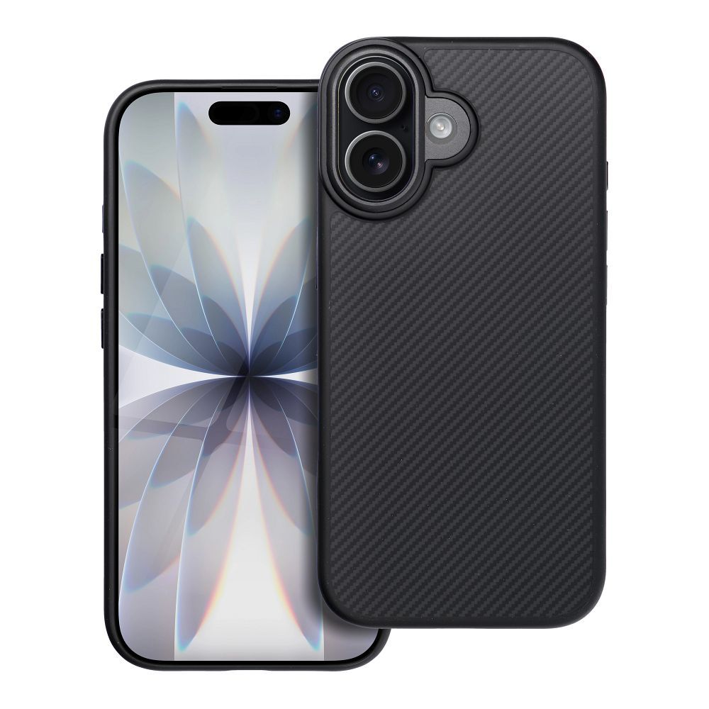 Suojakuori iPhone 17:lle Carbon Elite Mag Cover MagSafe-yhteensopiva musta