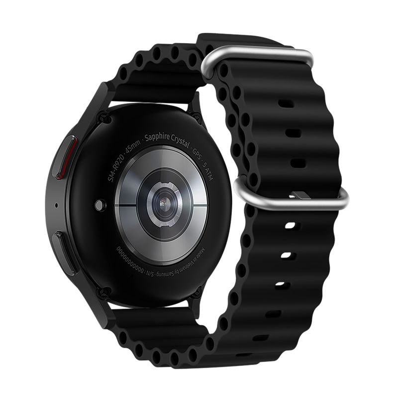 Hihna Samsung Galaxy Watch:lle Forcell F-Design FS01 silikonireikä 20 mm musta