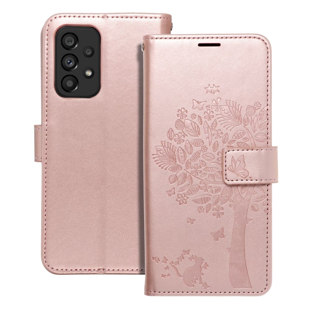 MEZZO Kirjasuojakuori Samsung A53 5G:lle tree ruusukulta