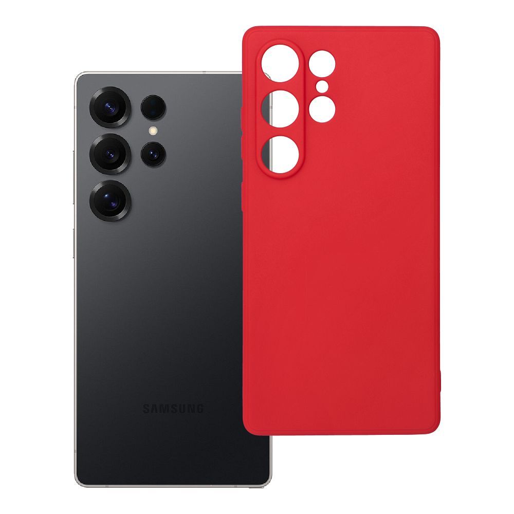 Pehmeä suojakuori Samsung S25 Ultra punainen