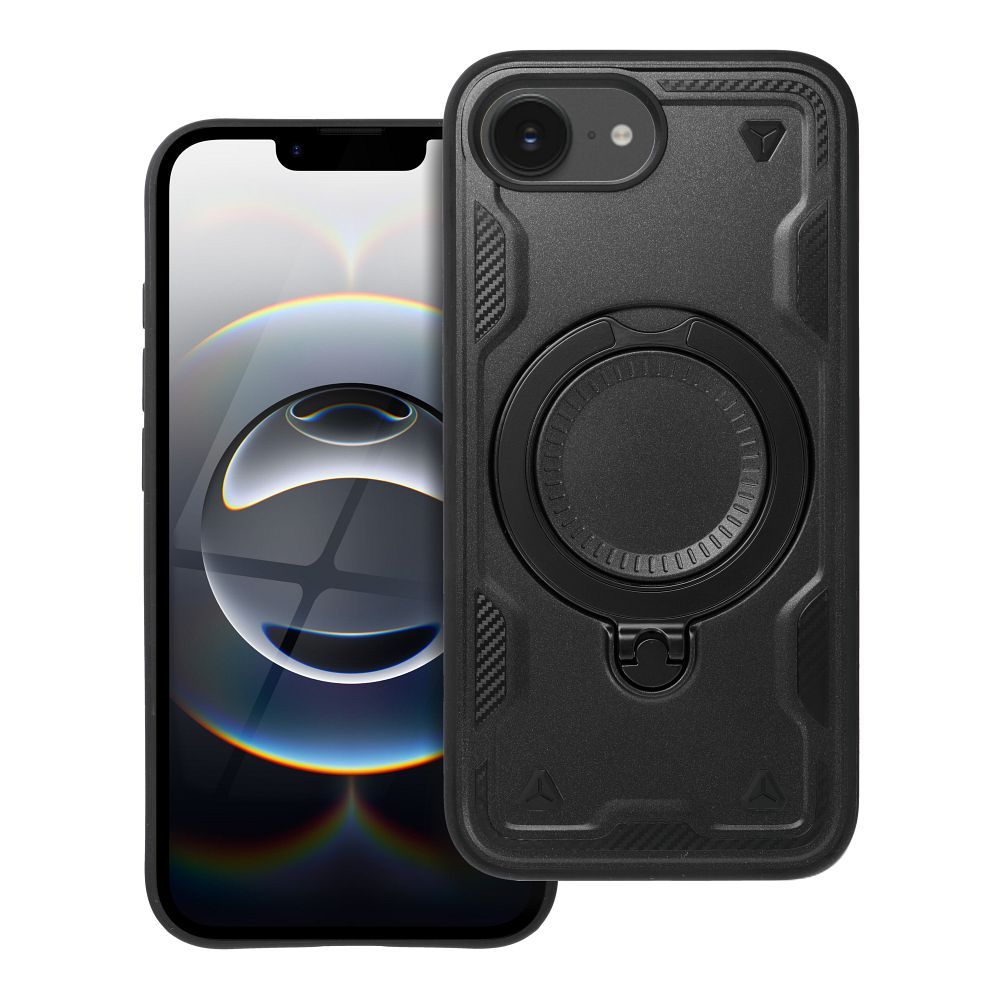 Suojakuori iPhone 16e (SE 4 2025) / 17e:lle Frost Armor musta