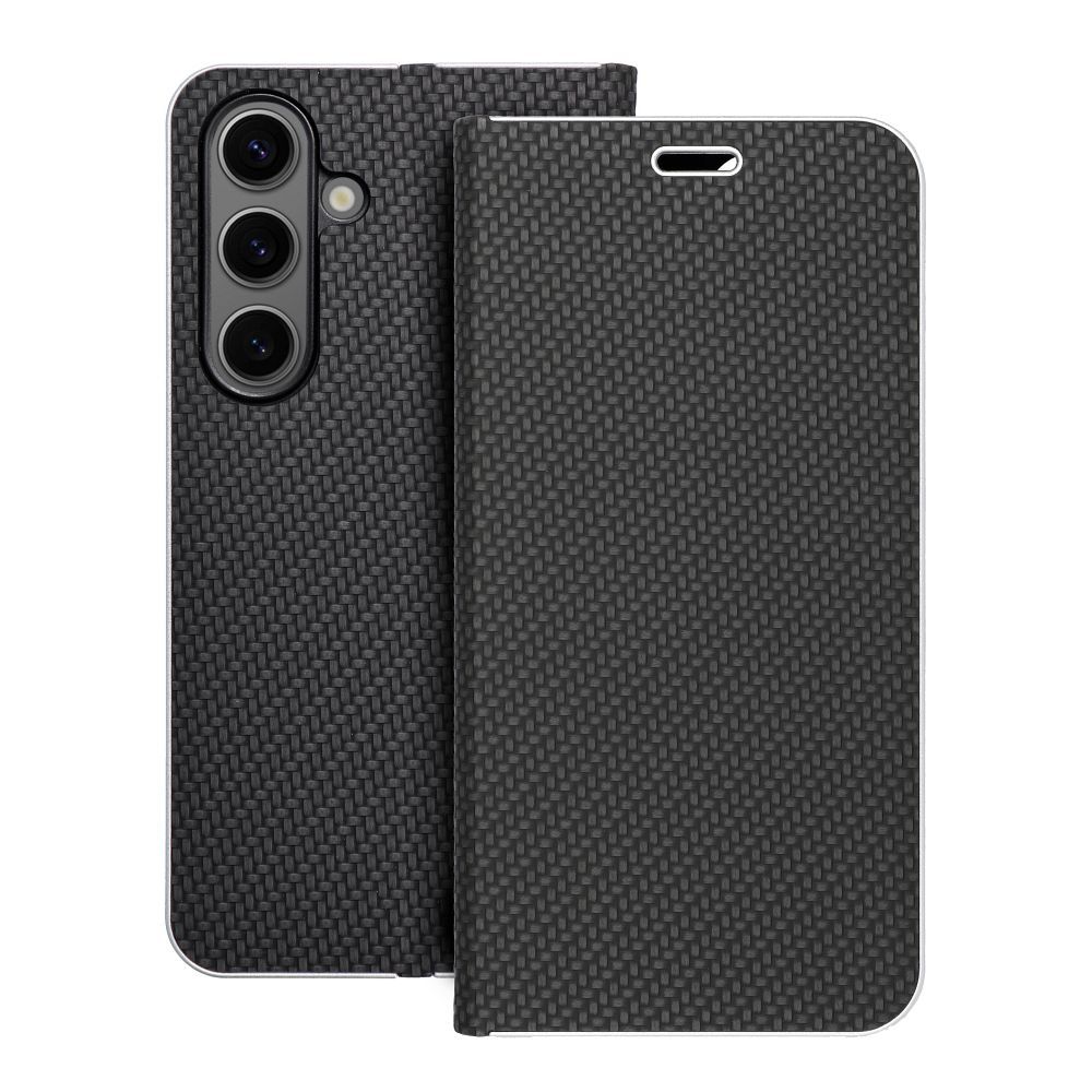 Läppäsuojakuori Samsung S24:lle Luna Book Carbon musta
