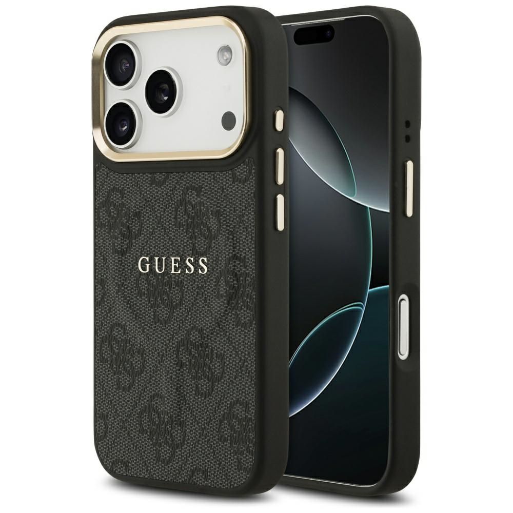 GUESS suojakuori IPHONE 17 Pro:lle MagSafe-yhteensopiva GUHMP17LP4MSEGCK (PU 4G W/ Classic) musta