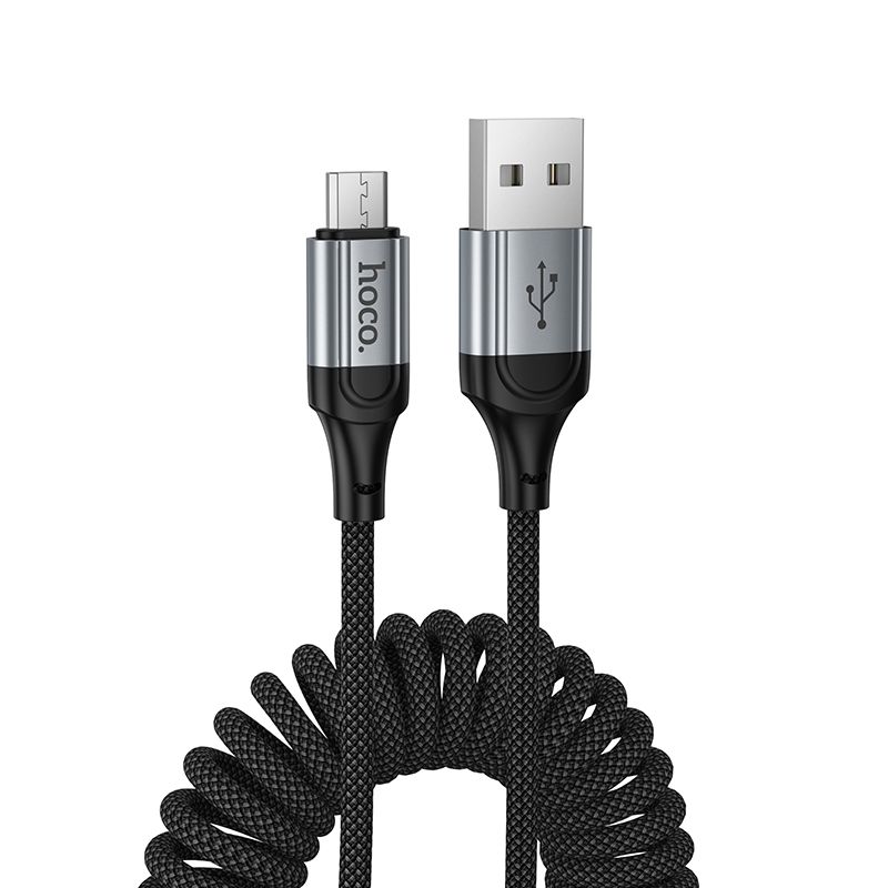Kaapeli USB A - Micro USB Hoco 2,4A 1,5 m X121 musta