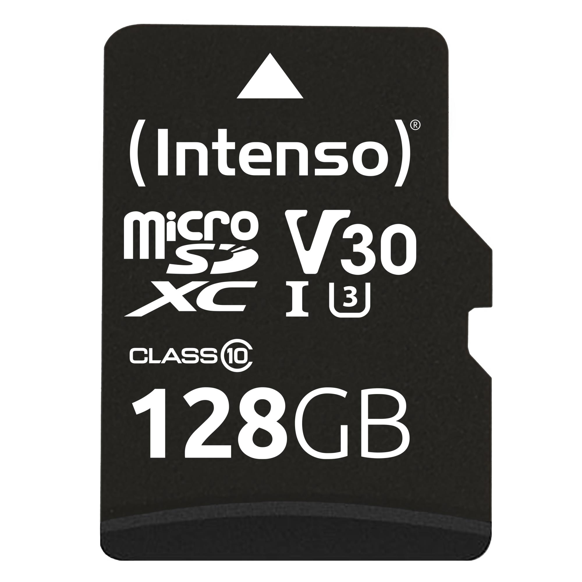 Intenso 128GB MicroSDXC C10 -muistikortti adapterilla 3433491