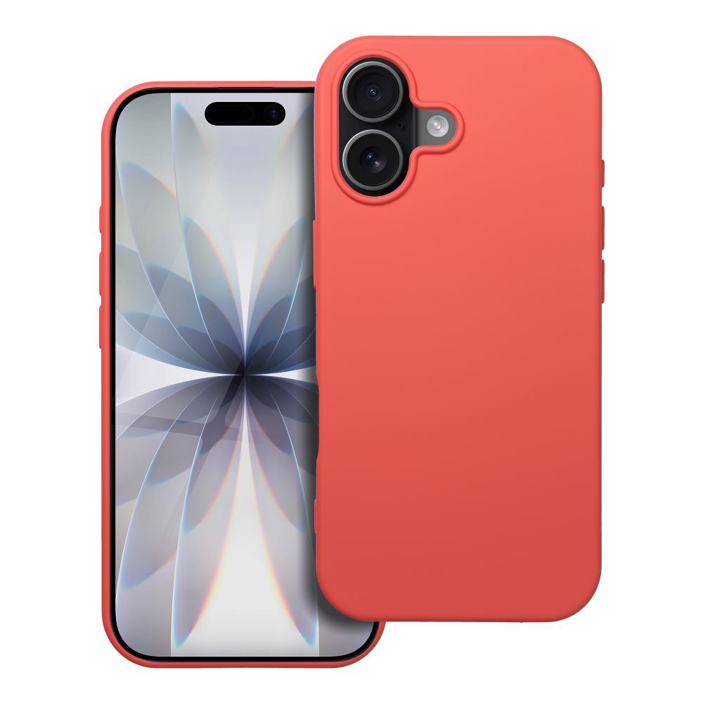 Silikoninen suojakuori iPhone 17:lle persikka