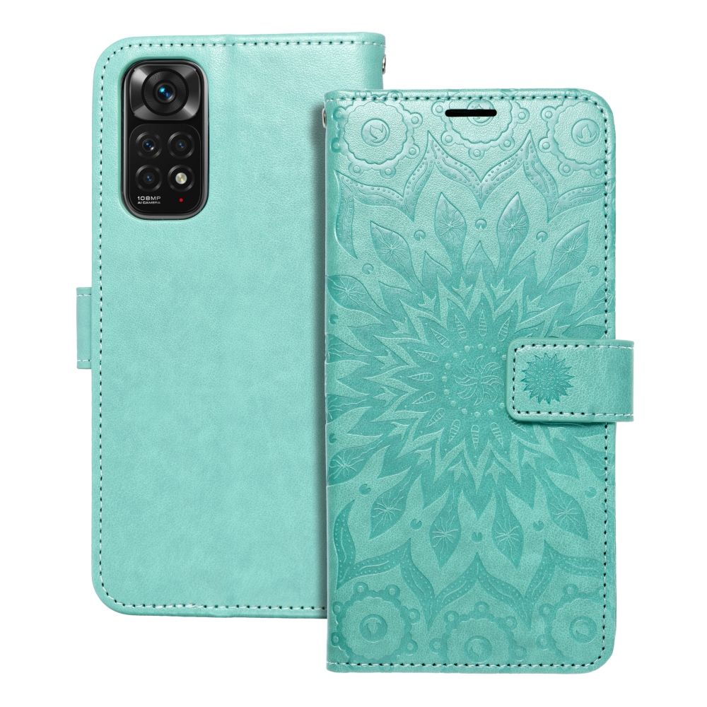 MEZZO Kirjasuojakuori Xiaomi Redmi Note 11 / 11S:lle mandala vihreä