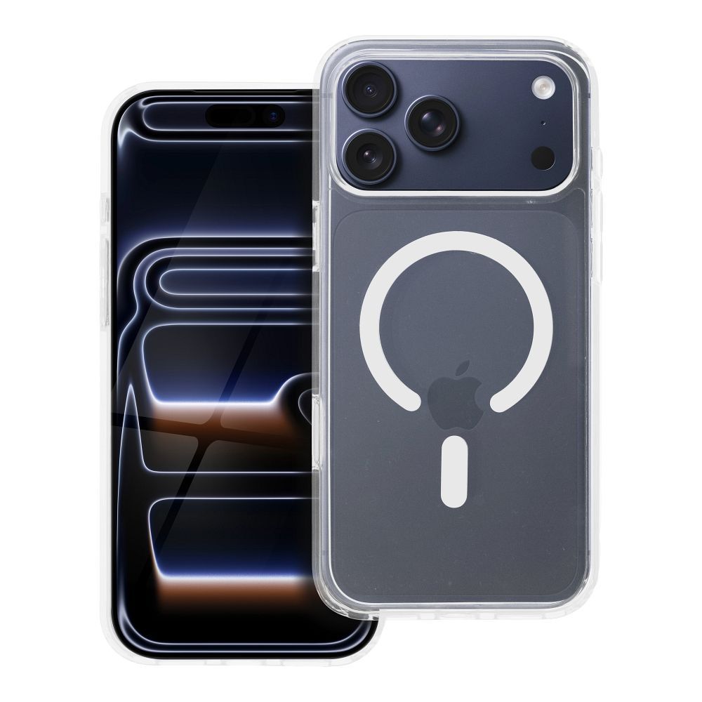 Suojakuori iPhone 17 PRO MAX:lle Clear Mag Cover Elite (STR / NON-YELLOWING / CAMERA CONTROL BUTTON) yhteensopiva MagSafen kanssa läpinäkyvä