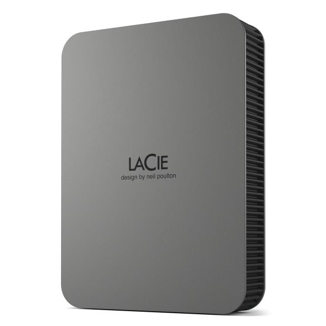 LaCie Mobile Drive Secure ulkoinen kiintolevy 5 Tt, USB-C, USB 3.2, Space Gray, STLR5000400
