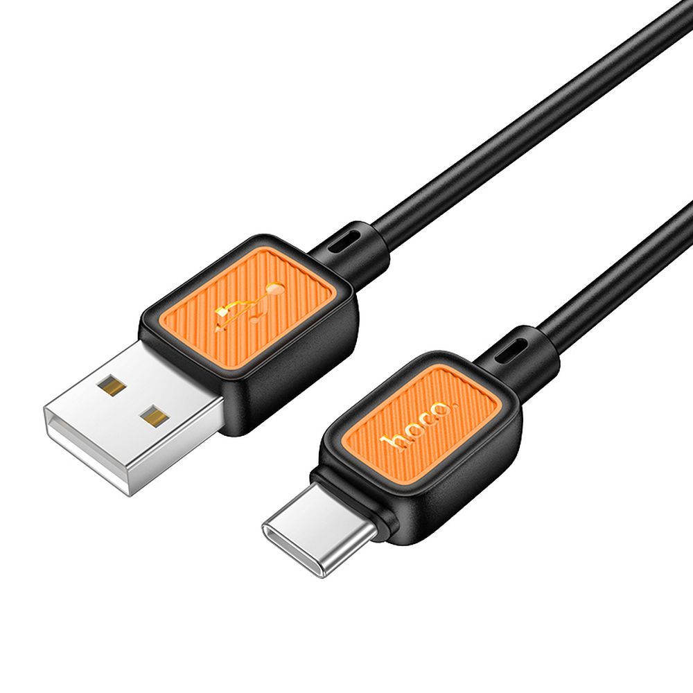 Hoco USB-A - USB-C -kaapeli 3A 1 m X108 - musta