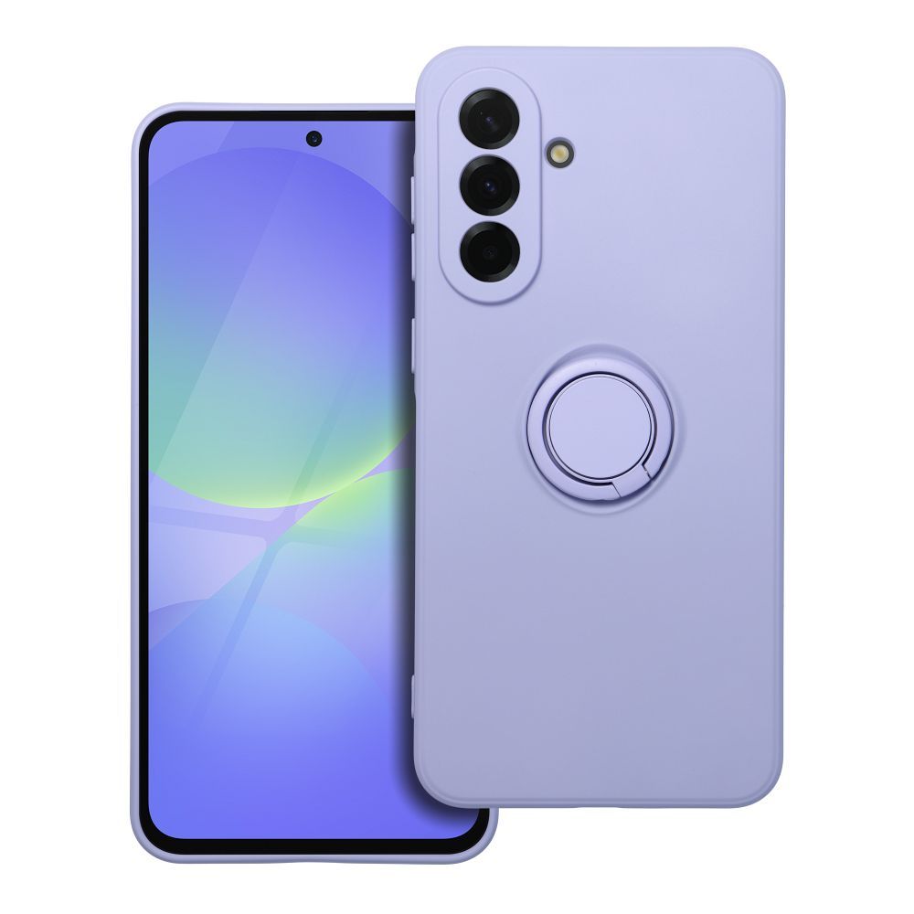Silikoninen Suojakuori Renkaalla Samsung A36 5G:lle violetti