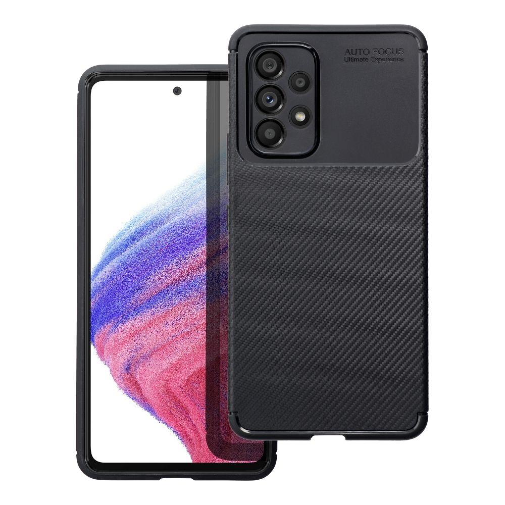 Suojakuori Samsung A14 5G / A14 4G:lle Carbon Premium musta