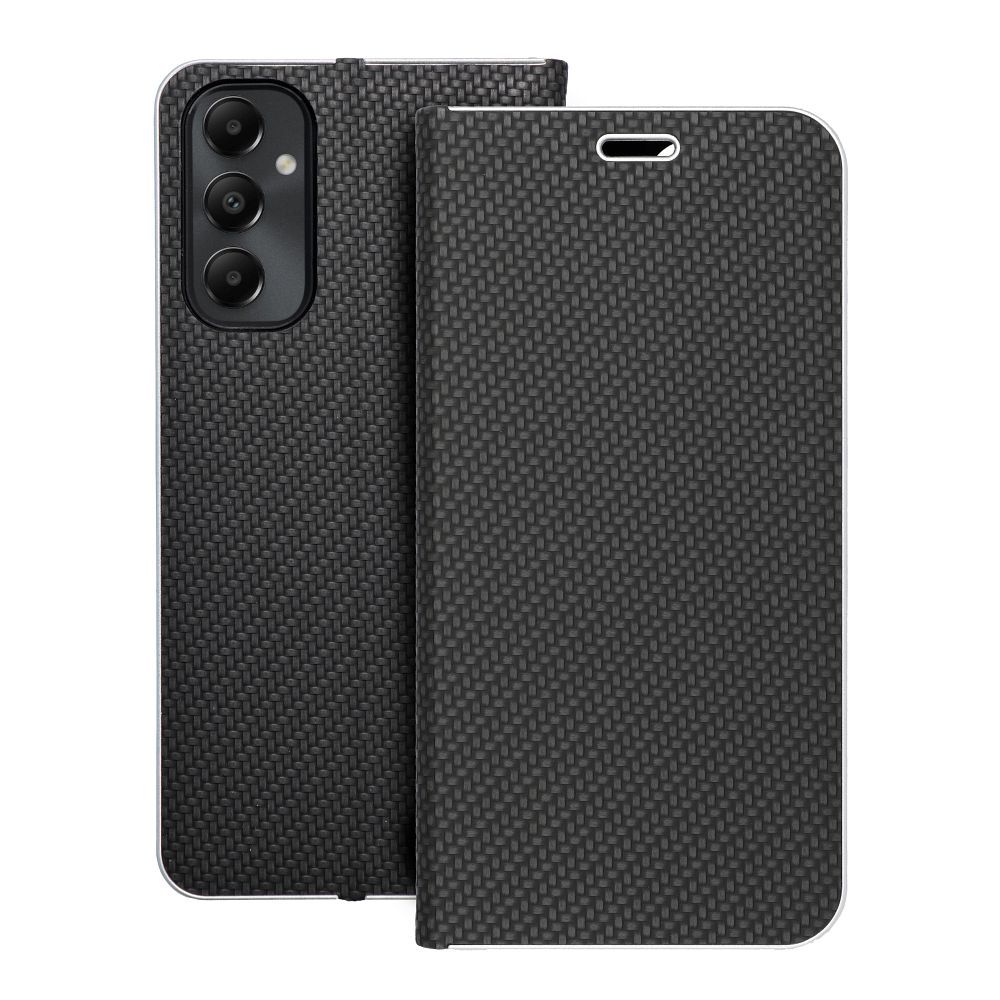 Läppäsuojakuori Samsung A05s:lle Luna Book Carbon musta