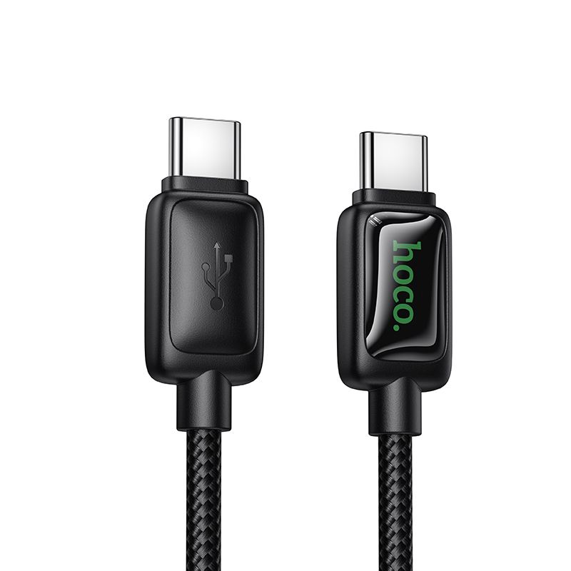 Hoco U146 Kaapeli LCD-näytöllä USB-C – USB-C 3A 60W 1.2m musta